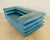 Vintage Postmodern Swedish Turquoise Leather Stacked Sofa, 1980 For Sale - Image 14 of 18