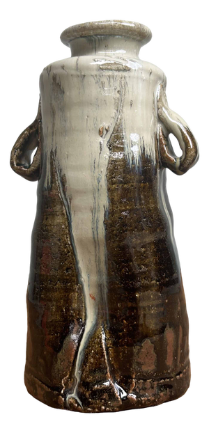 Mid-Century Chosen Karatsu Ceramic Ikebana Vase, Japan, 1970s