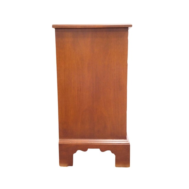 White of Mebane Sold Mahogany Traditional Style 32" Chairside Chest / Nightstand W. Pull Out Tray 505-62 For Sale - Image 13 of 14