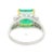 Gia Certified 2.91 Carat Colombian Emerald & Diamond Platinum Ring, Size 6 For Sale In Miami - Image 6 of 6