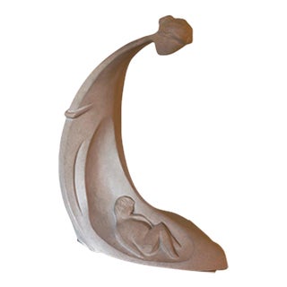 Vintage 1980 David Fisher for Austin Productions Beginnings Mother and Child Large Sculpture For Sale