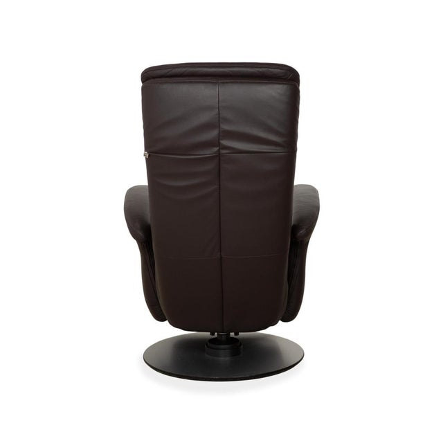 Brown Leather Armchair from Hukla For Sale - Image 10 of 12