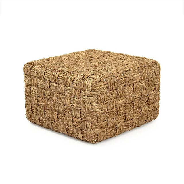 The Woven Pouf from Zentique is a low-profile handwoven pouf in seagrass and corn husk leaf. At 10" tall, it works as a...