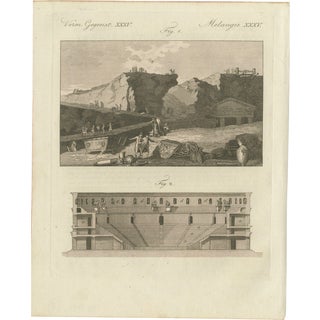 Bertuch, an Ancient Theatre and Archaeological Excavation, 1800, Engraving For Sale