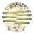 1890s English Majolica Shell Shape Asparagus Plate For Sale