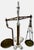 Very Large Size Antique Brass & Enameled Cast Iron Manchester England Wholesale Poultry Sellers Scale - 34 Inches Tall For Sale - Image 13 of 18