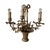 1950s French Gilt-Bronze Three-Light Wall Sconces, 1950s, Set of 2 For Sale - Image 5 of 7