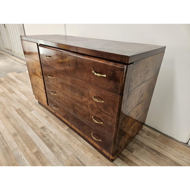 Art Deco Sideboard in Walnut and Blond Walnut, 1940 For Sale - Image 3 of 18