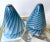 Mid-Century Modern Pair of Blue Spiral Murano Glass Lamps by La Murrina, Italy, 1970s For Sale - Image 3 of 12