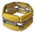 Vintage Yellow Stretch Regency Bracelet For Sale