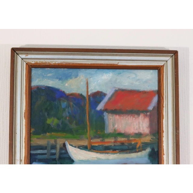 Original Swedish Oil on Canvas – “Children Play” by Wilhelm Sjöholm – Signed, Framed 78 × 44 cm (30.7" × 17.3") A joyful...