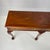 Wood Vintage Baker Furniture Chippendale 5-Leg Burl Walnut & Mahogany Console Table For Sale - Image 7 of 16