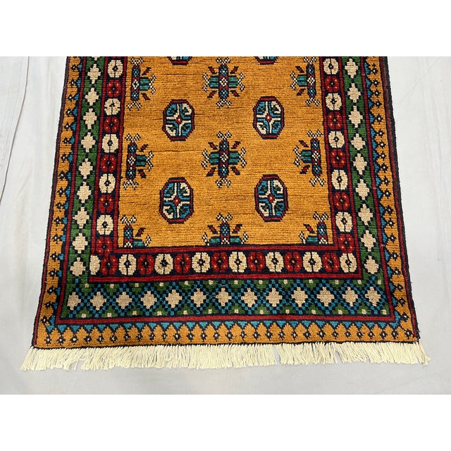 Textile Terracotta Brown Tribal Geometric Gul Runner Rug, 2'9" X 9'5" For Sale - Image 7 of 12