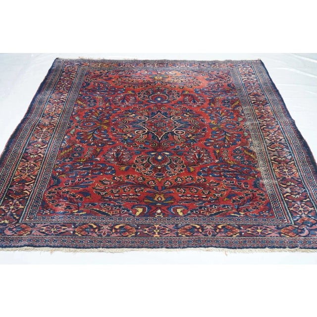 Antique Lillihan Rug 5'3'' x 6'6'' For Sale - Image 12 of 12