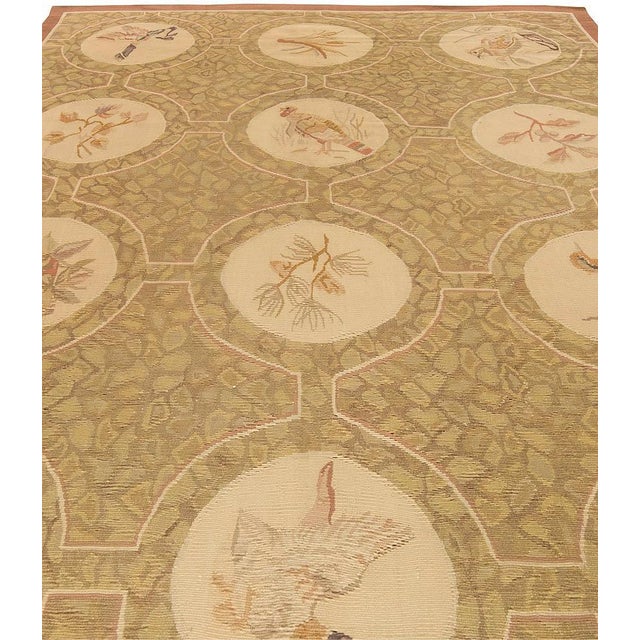 Modern Contemporary European Inspired Aubusson Rug by Doris Leslie Blau For Sale - Image 3 of 5