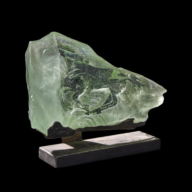 Suzanne Pascal Slag Glass Horse Sculpture For Sale In Chicago - Image 6 of 9