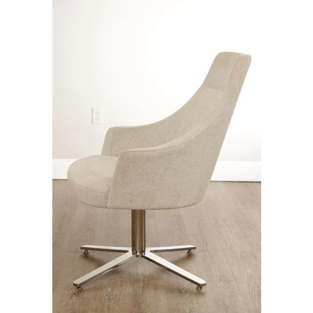 Cumberland Furniture Early 21st Century Cumberland Mid-Century Modern Style Swivel Lounge Chairs - A Pair For Sale - Image 4 of 12