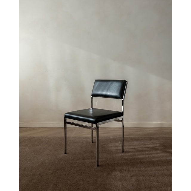 A definitive set of four pastoe sm07 dining chairs, designed by cees braakman for ums pastoe (utrecht), a key name in...