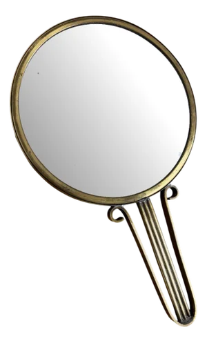 Scandinavian Art Deco Hand Mirror by Carl-Einar Borgström for Ystad-Metall, 1930s