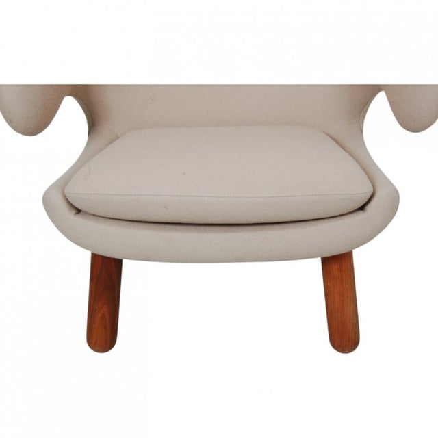 Textile Pelikan Chair in Beige Fabric by Finn Juhl For Sale - Image 7 of 13