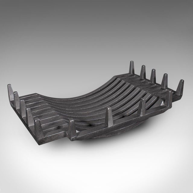 Antique Fireplace Set, English Cast Iron, Fire Basket, Andirons, Edwardian, 1910 For Sale - Image 10 of 10