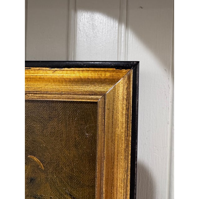 Oil on Canvas Flowers in Vase For Sale - Image 4 of 12