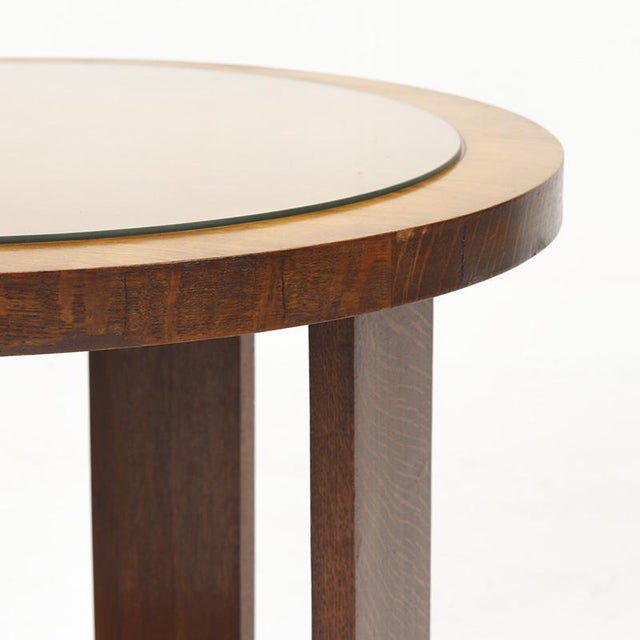 Brown Antique Art Deco Bauhaus Side Table For Sale - Image 8 of 10