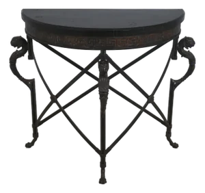 Maitland Smith Bronze Base Marble Top Console Table