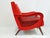Mid-Century Modern Vintage Rockabilly Chair in Beech and Red Jersey Wool by Marco Zanuso, 1950s For Sale - Image 3 of 13