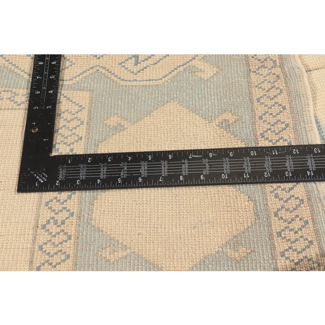 Textile Vintage Turkish Oushak Rug, 05'08 X 06'10 For Sale - Image 7 of 10
