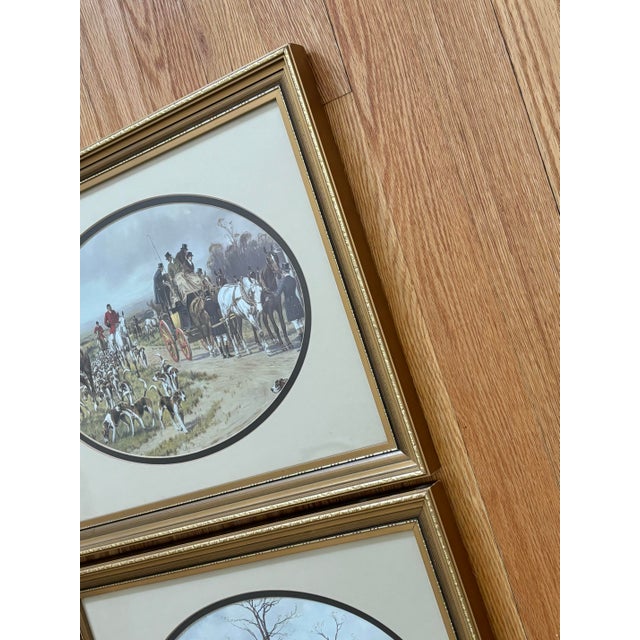 1980s British Equestrian Prints of the Fox Hunt For Sale - Image 4 of 6