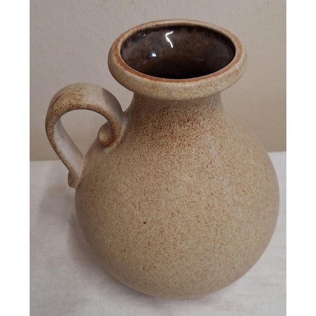 Vintage Ceramic Vase with Floral Motif from Scheurich, 1970s For Sale - Image 3 of 5