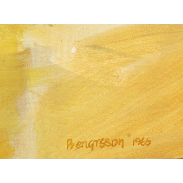 Artist: Robert Bengtsson, American Title: Jamaica II Year: 1966 Medium: Oil on Canvas, signed and dated l.r. Size: 48 x 48...