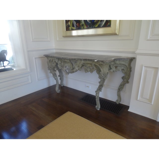 Late 19th Century Fabulous Large Late 19th Century Louis XV Consoles a Pair For Sale - Image 5 of 13