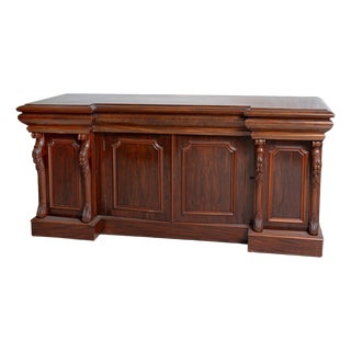 Antique Victorian Four-Door Sideboard, England, 19th Century For Sale