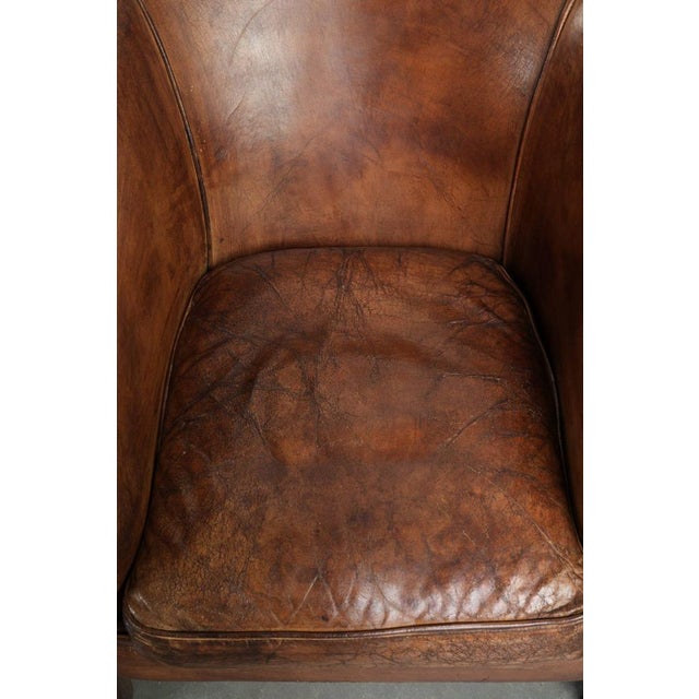 Vintage Sheepskin Club Armchairs, Set of 2 For Sale - Image 5 of 15