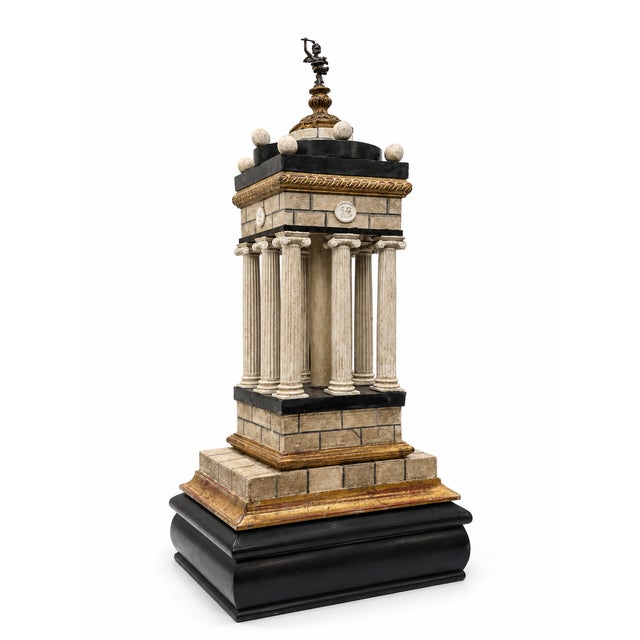 A Grand Tour architectural model conceived as a historicist interpretation of a temple dedicated to Cupid (Eros), executed...