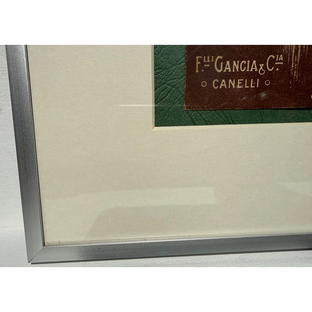 Original Antique Gancia Gran Spumante Advertisement, Bacchus Design, C. 1910s For Sale - Image 4 of 7