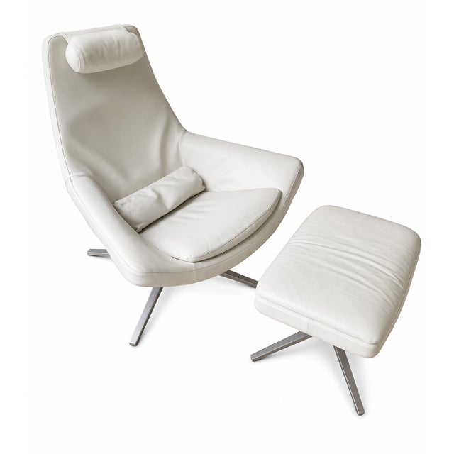 A striking B&B Italia Metropolitan lounge chair and matching ottoman, designed by Jeffrey Bernett and purchased new in...