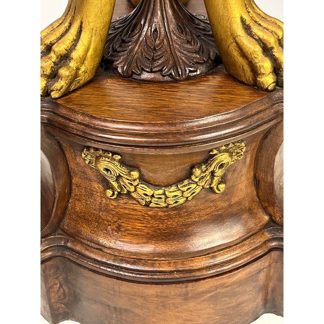 Neoclassical Empire Style Parcel Gilt Pedestals - A Pair For Sale - Image 16 of 18