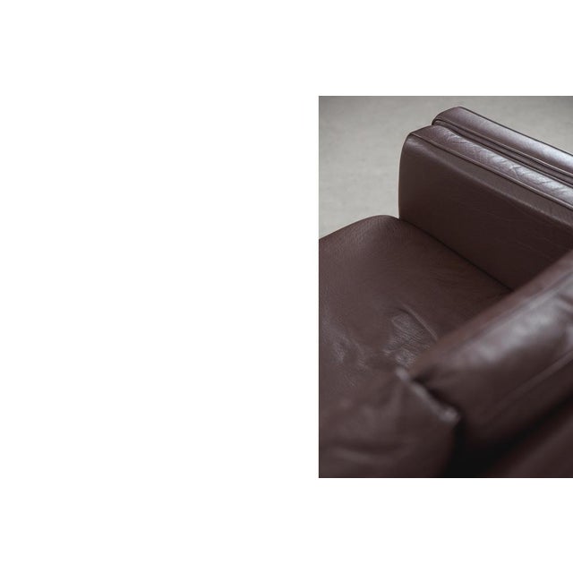 Set of Vintage Scandinavian Leather Sofas, 1970s For Sale - Image 16 of 18