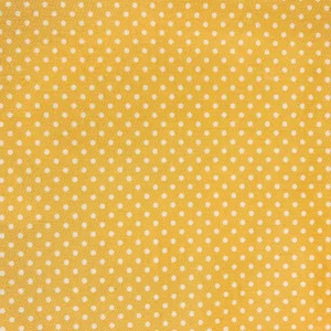Designer Vicki Payne Free Spirit Yellow & Cream Polka Dot Fabric- Sample