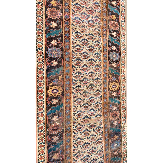 Antique Kurdish runner 15'8"x3'2" For Sale - Image 9 of 9