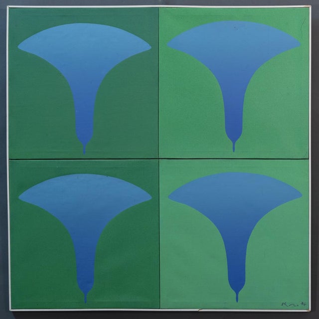 Kozo Inoue, Abstract Composition, 1974, Oil on Canvas For Sale - Image 13 of 13
