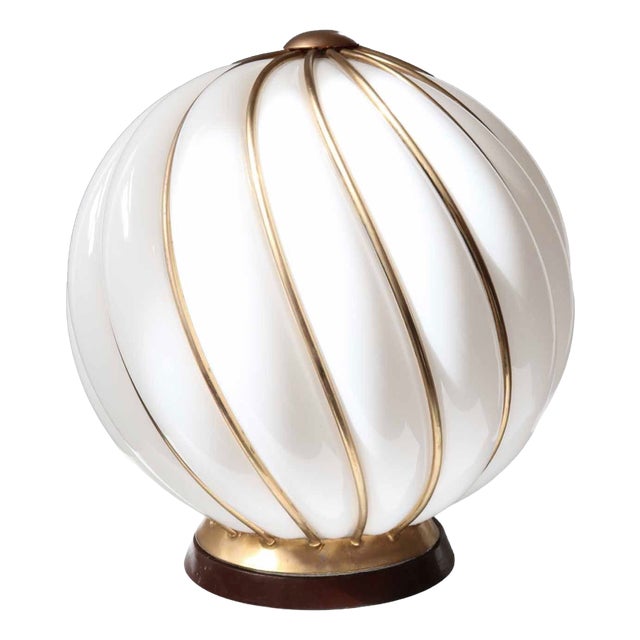 Spiral Murano Glass Table Lamp by Adolf Loos for VeArt, 1970s For Sale
