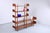 Characteristic 1950ies shelving unit by Willem Lutjens, great two tone plywood structure teak / birch sticks. Can be used...