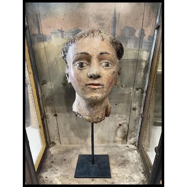 Saint Anthony of Padua Head, Portugal, 18th Century For Sale - Image 6 of 16