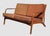 This Mid-Century loveseat was made from the furniture factory Silleria Malinche from Monterrey, Mexico. On the bottom it...