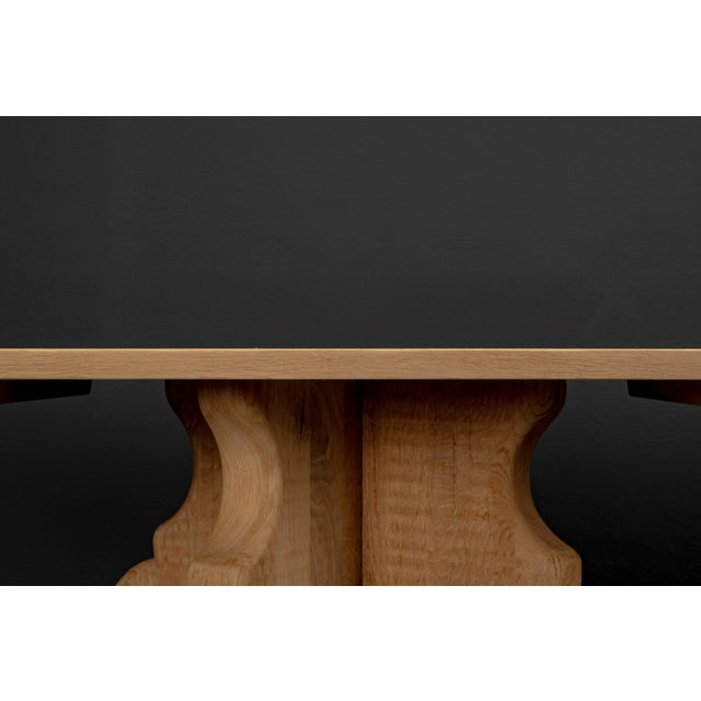 Brutalist Table Handcrafted Soaped Oak Bench, 1960s For Sale - Image 18 of 18