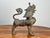 1960s Vintage 17” Cast Brass Pixiu Tibetan Lion C. 1960 For Sale - Image 5 of 9